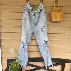 PacSun High Rise Straight Distressed Womens Jeans